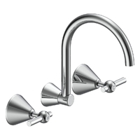 Fusion Lever Wall Sink/Laundry Set - 4 Star - 1/4 Turn Ceramic Chrome (Lf)