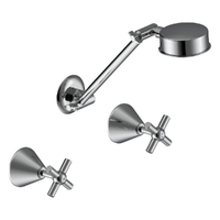 Fusion Cross Shower Set - A/D Shower - 3 Star - Jumper Valve Chrome