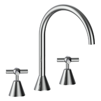 Fusion Cross Hob Spa Set - Jumper Valve Chrome
