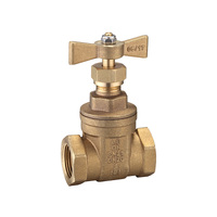 80mm Brass Handle Watermarked Gate Valve Brass 