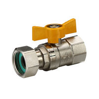 20mm Swivel Nut Ball Valve Gas FI 
