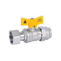 20FI X 15C Swivel Nut Ball Valve Gas FL 