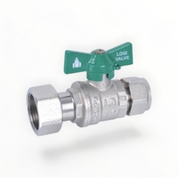 Swivel Nut Ball Valve Water With Olive 20X15MM LF