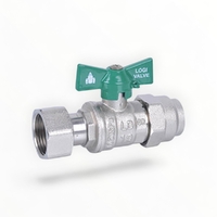 Ball Valve Swivel Nut Watermarked - 15FC X 20SN LF