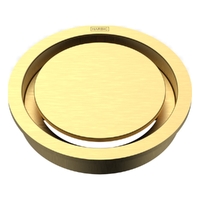 Halo Floor Waste 100Mm Round Top Brushed Gold