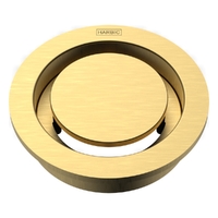 Halo Floor Waste 80Mm Round Top Brushed Gold