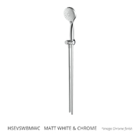 Evolve 3 Function Hand Shower On Swivel Wall Bracket - 3 Star - Matt White Chrome