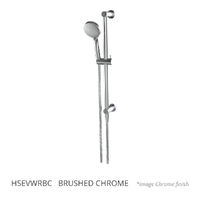 Evolve 3 Function Hand Shower On Water Rail - Adj Centres - 3 Star - Brushed Chrome