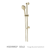 Evolve 3 Function Hand Shower On Water Rail - Adj Centres - 3 Star - Gold