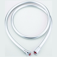 1.5m PVC SHOWER HOSE SILVER