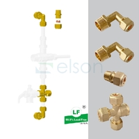HW FITTING KIT Copper Olive CONNECTION SUIT ECV 4-WAY 15mm