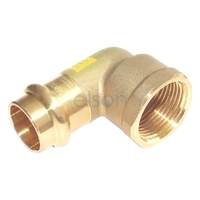 No.14 Female Elbow DR BRASS DN20 x Rp 3/4"