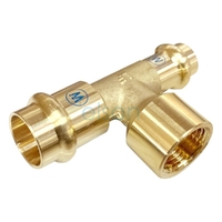 Tee DR BRASS DN20 x DN15 x Rp1/2