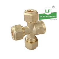 4-WAY 15mm Copper Olive x Rp1/2 FI