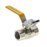 15mm FI X FI AGA Approved Ball Valve Lever Handle Lockable 
