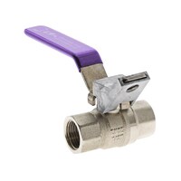 15mm Lilac Watermarked Ball Valve Lever Handle Lockable FI X FI 