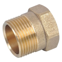 Gas Meter Coupling Reducing Brass 20FI X 25MI Lead Free