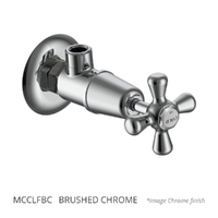 Merino Cross Cistern Cock - Jumper Valve Brushed Chrome