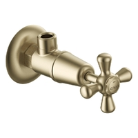 Merino Cross Cistern Cock - Jumper Valve Brushed Gold