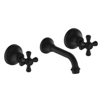 Merino Cross Bath Set - 3/4 Turn Ceramic Matt Black