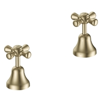 Merino Cross Sink Top Assembly - 3/4 Turn Ceramic - Brushed Gold (Lf)