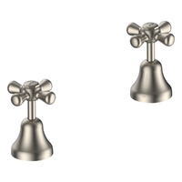Merino Cross Sink Top Assembly - 3/4 Turn Ceramic - Brushed Nickel (Lf)