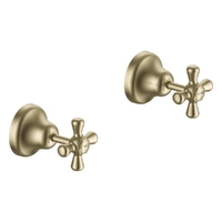 Merino Cross Wall Top Assembly - 3/4 Turn Ceramic Brushed Gold (Lf)