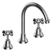 Merino Cross Hob Sink Set - 4 Star - Jumper Valve Chrome (Lf)