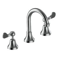 Merino Flared Basin Set - Swivel Spout - 6 Star - 1/4 Turn Ceramic Chrome (Lf)