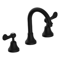 Merino Flared Basin Set - Swivel Spout - 6 Star - 1/4 Turn Ceramic Matt Black (Lf)