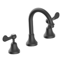 Merino Flared Basin Set - Swivel Spout - 4 Star - 1/4 Turn Ceramic Gunmetal (Lf)