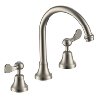 Merino Flared Vanitee Sink Set - 4 Star - 1/4 Turn Ceramic Brushed Nickel (Lf)