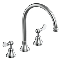 Merino Flared Hob Spa Set - 1/4 Turn Ceramic Chrome