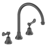 Merino Flared Hob Spa Set - 1/4 Turn Ceramic Gunmetal