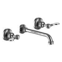Merino Flared Wall Basin Set - 4 Star - 1/4 Turn Ceramic Chrome (Lf)