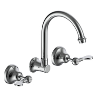 Merino Flared Wall Sink/Laundry Set - 4 Star - 1/4 Turn Ceramic Chrome (Lf)