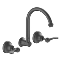 Merino Flared Wall Sink/Laundry Set - 4 Star - 1/4 Turn Ceramic Gunmetal (Lf)