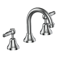Merino Lever Basin Set - Fixed Spout - 6 Star - 1/4 Turn Ceramic Chrome (Lf)