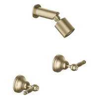 Merino Lever Shower Set - Sileno Shower - 3 Star - 1/4 Turn Ceramic Brushed Gold