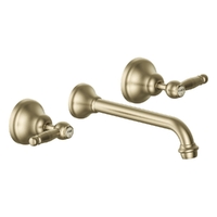 Merino Lever Wall Spa Set - 1/4 Turn Ceramic Brushed Gold