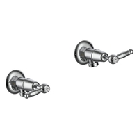 Merino Lever Washing Machine Cocks - Pair - 1/4 Turn Ceramic Chrome