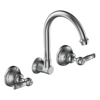 Merino Lever Wall Sink/Laundry Set - 4 Star - 1/4 Turn Ceramic Chrome (Lf)