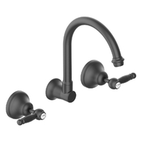 Merino Lever Wall Sink/Laundry Set - 4 Star - 1/4 Turn Ceramic Gunmetal (Lf)