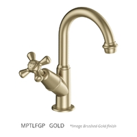 Merino Cross Swivel Pillar Tap - 4 Star - Jumper Valve Gold (Lf)