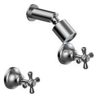 Merino Cross Shower Set - Sileno Shower - 3 Star - Jumper Valve Chrome
