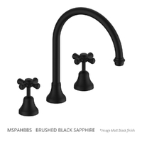 Merino Cross Hob Spa Set - Jumper Valve Brushed Black Sapphire