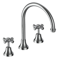 Merino Cross Hob Spa Set - Jumper Valve Chrome