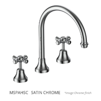 Merino Cross Hob Spa Set - Jumper Valve Satin Chrome