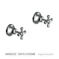 Merino Cross Wall Top Assembly - Jumper Valve Satin Chrome (Lf)