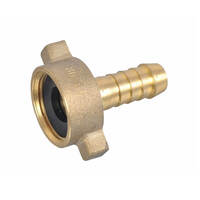 100FI X 100mm Hose Nut And Tail Brass 